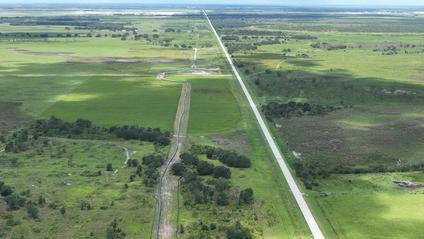 Aerial of piping